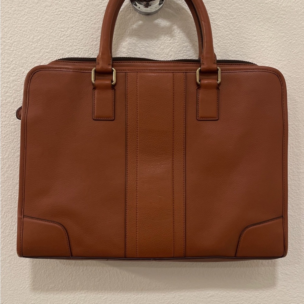 Authentic Coach leather laptop bag